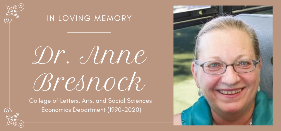 In loving memory, Dr. Anne Bresnock
