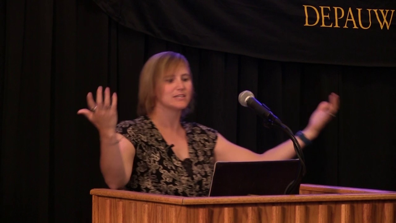 Photo of Jennifer Kling giving a speech