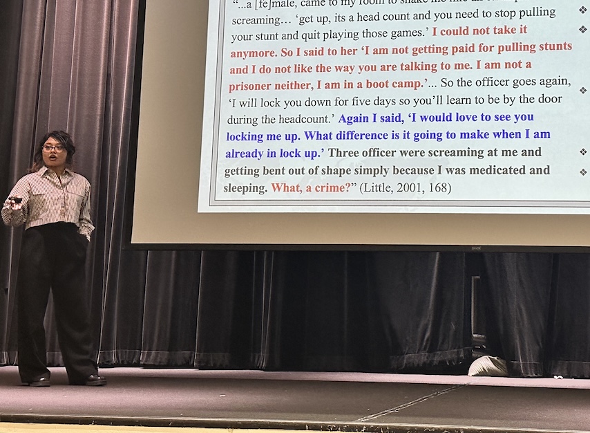 Student Presenting at Senior Capstone