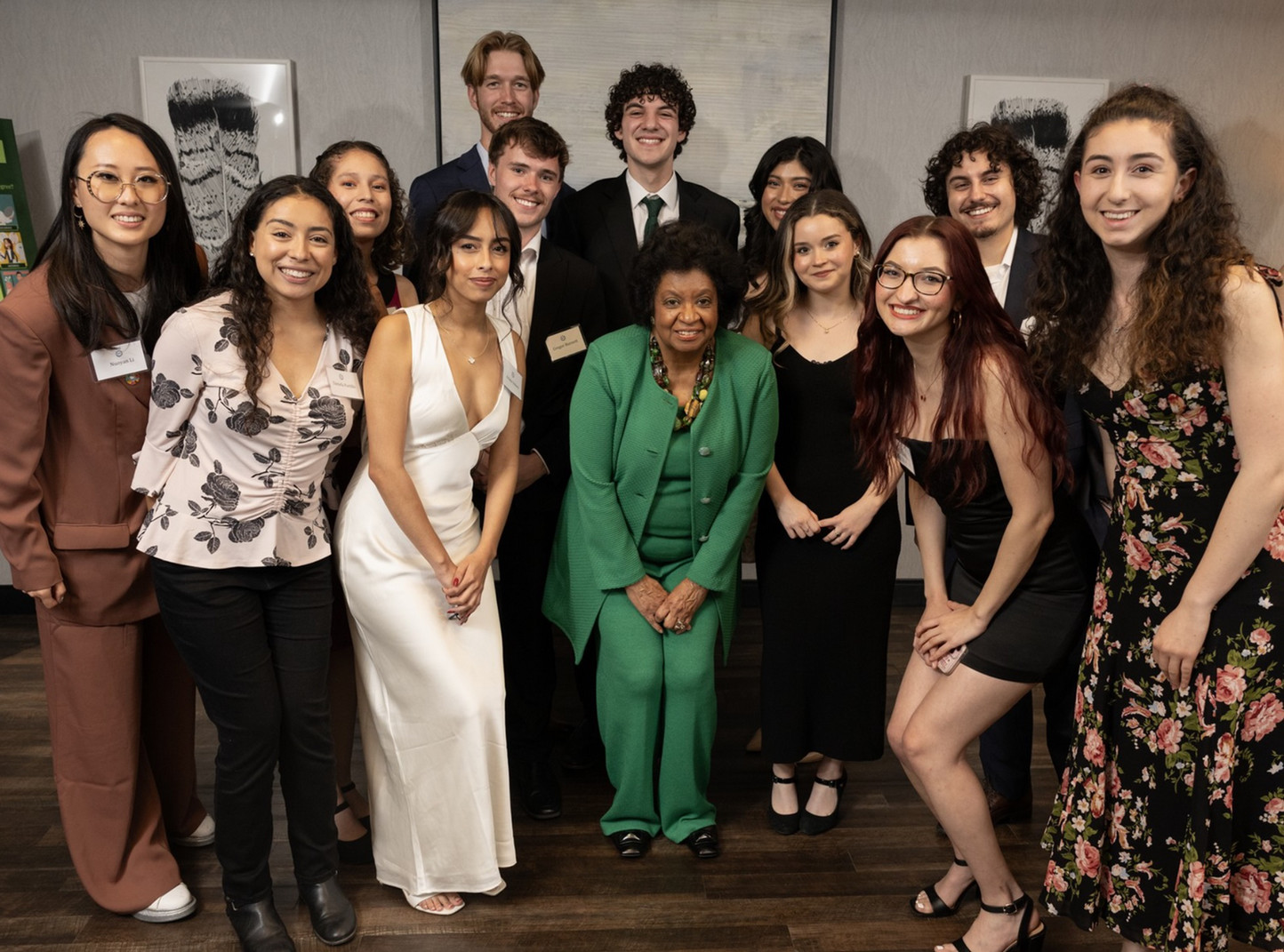 Model UN 2023 Team with President Coley