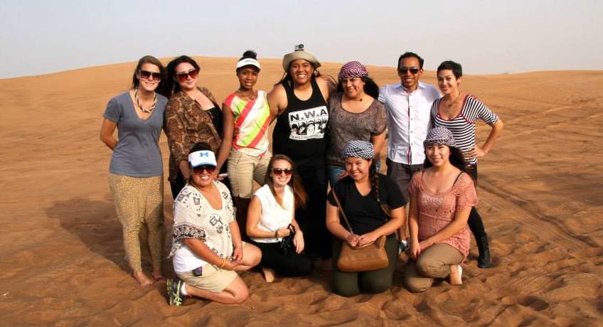 Students abroad on the UAE/Dubai Trip
