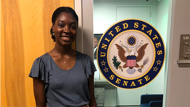 Kayla Turnage at Sen. Warnock's Atlanta office