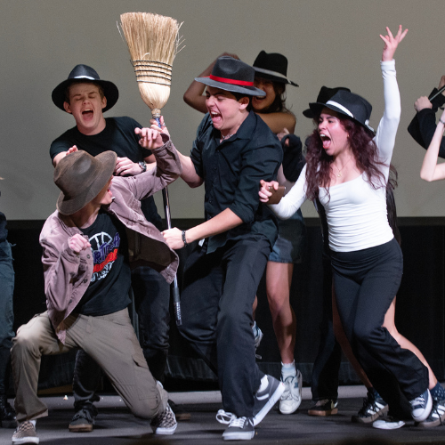 High School Students perform in the high school scene festival in 2025.