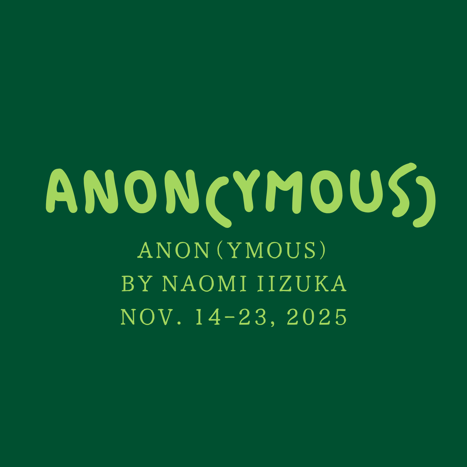Anon(ymous)