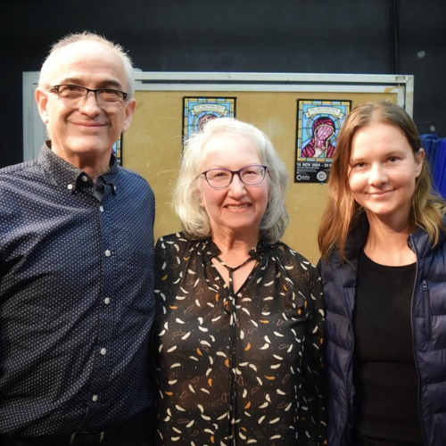 Theatre Faculty and Special Guests pose after a theatre pre-show talk