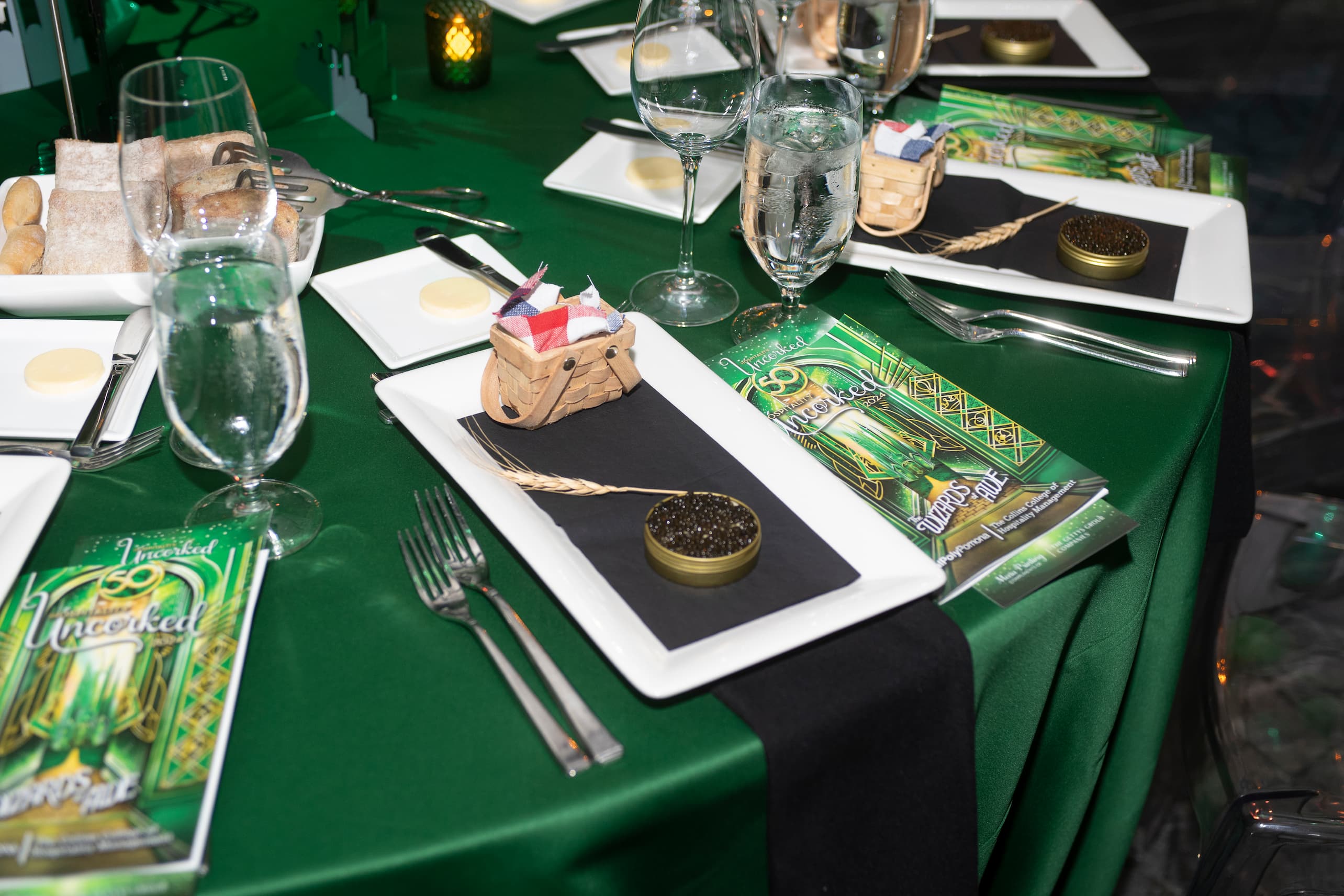 image of a table at the hospitality uncorked gala