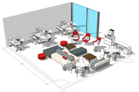 Computer lab rendering 