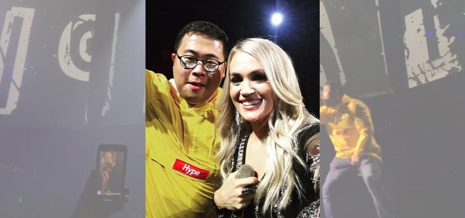 Carrie Underwood Invites a Collins Alumnus to Perform With Her Onstage