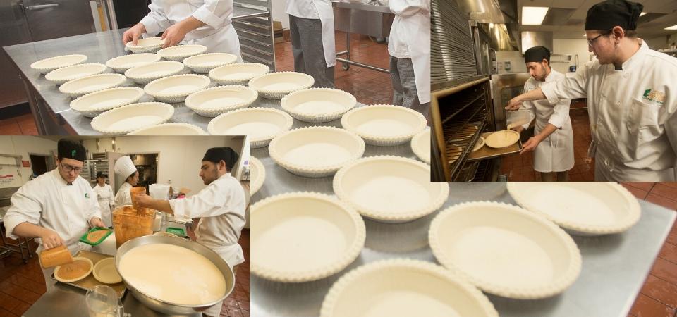 Food and Beverage Professionals Bake Pies for Thanksgiving