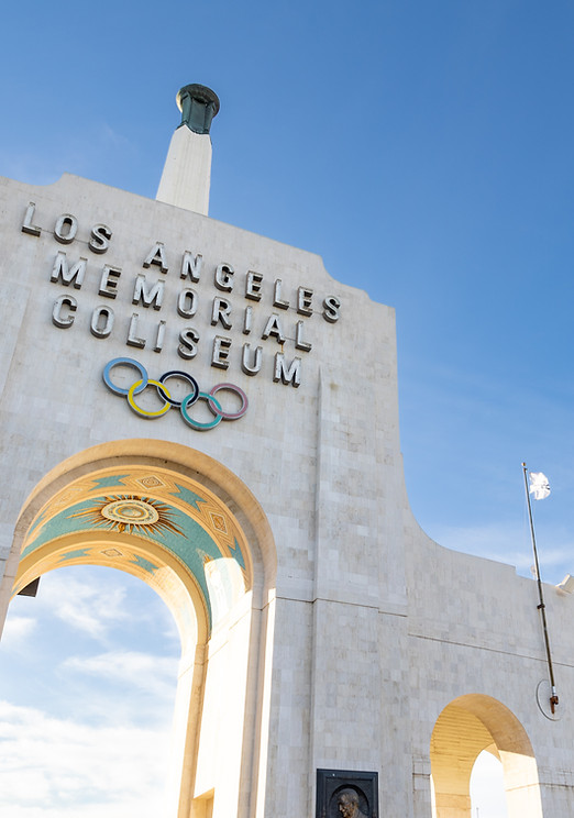 The colosseum in Los Angeles.  