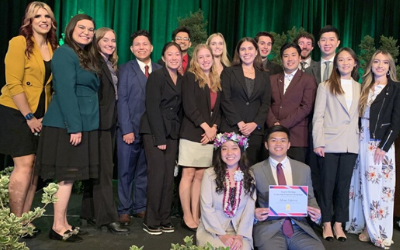 Group of student scholarship winners