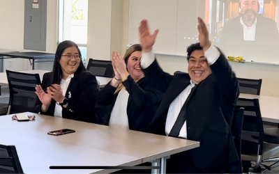 Students cheering