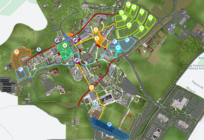 Screenshot of Parking Map