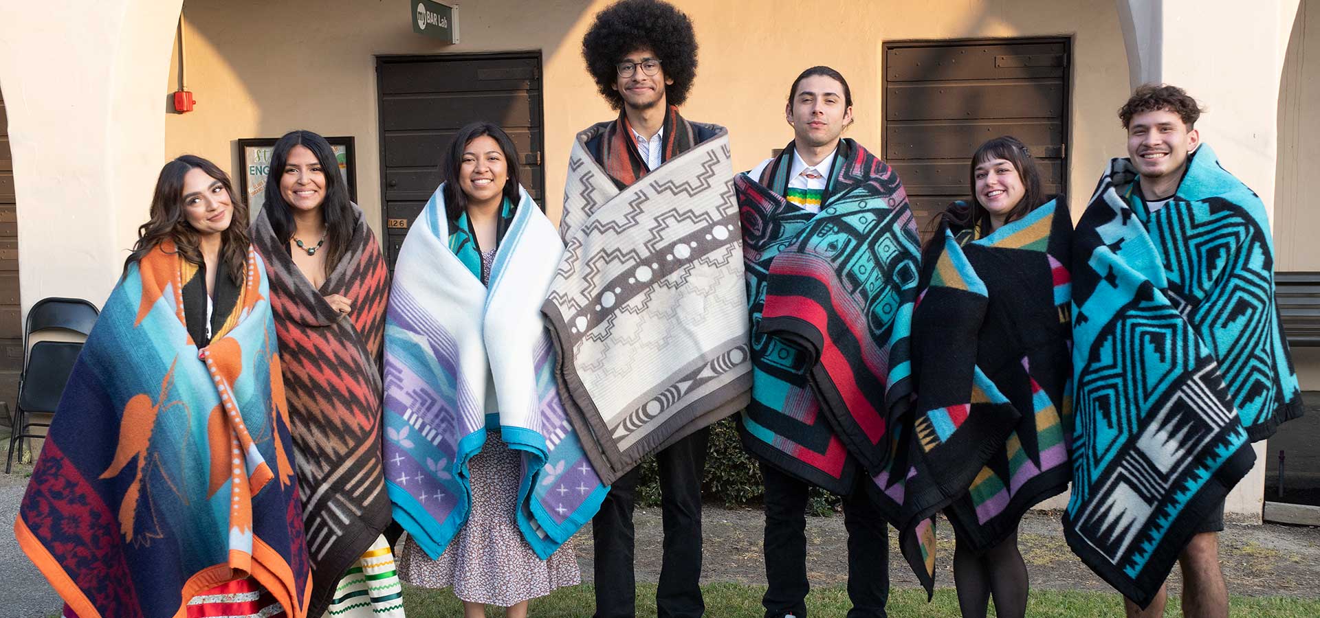 Native American Student graduates