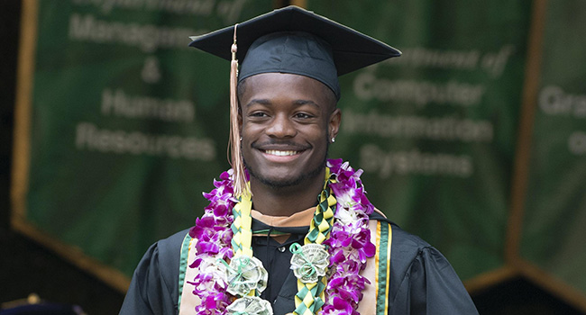 Male College of Business graduate
