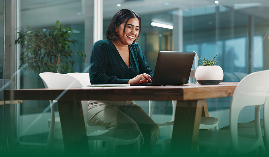 HR Leader Using a Laptop