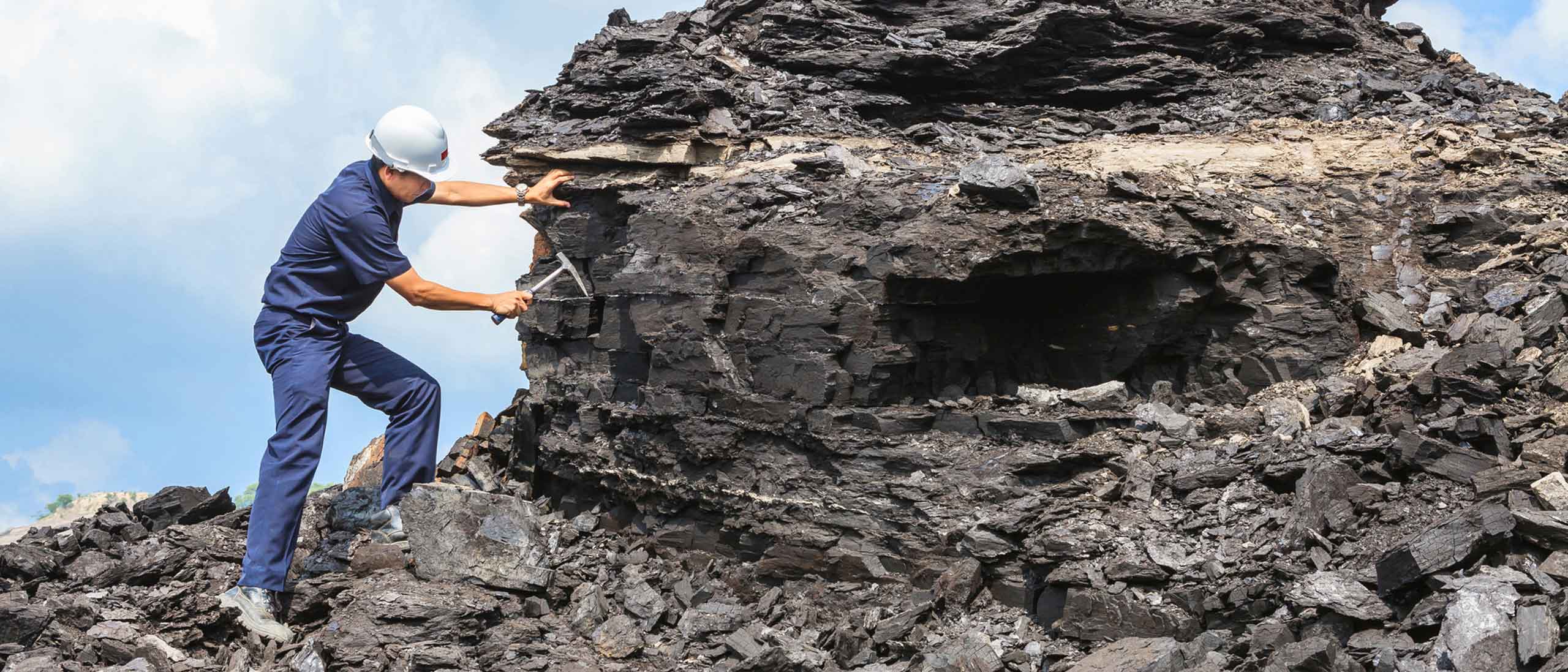 man on a rock