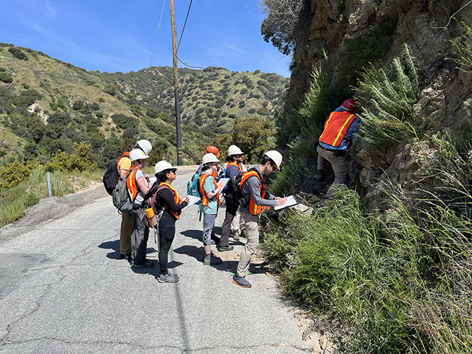 group of geologists out in the field