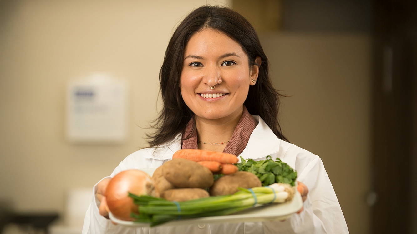 dietician talking to client