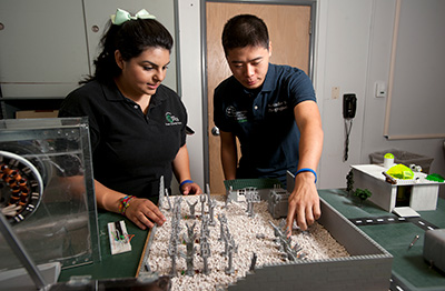 two students working on a project