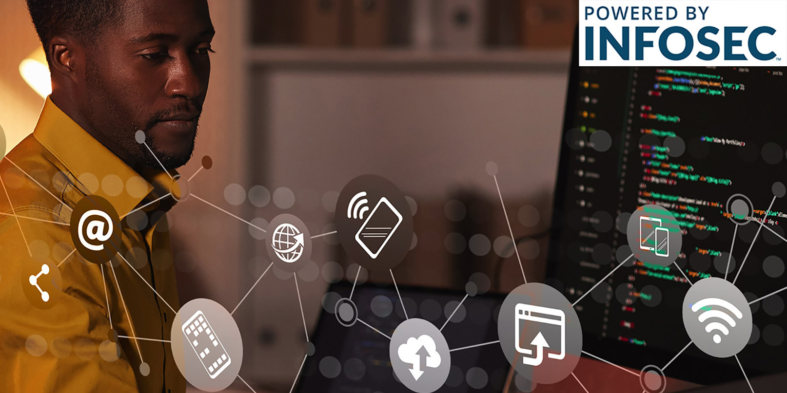 person looking at computer screen