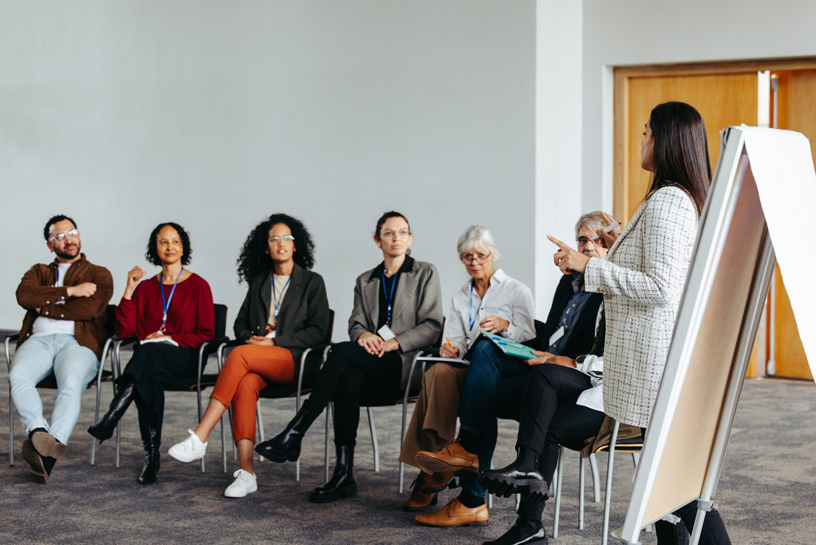 group of leaders in a group meeting