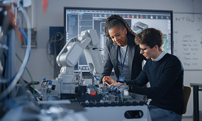 A group of employees being trained