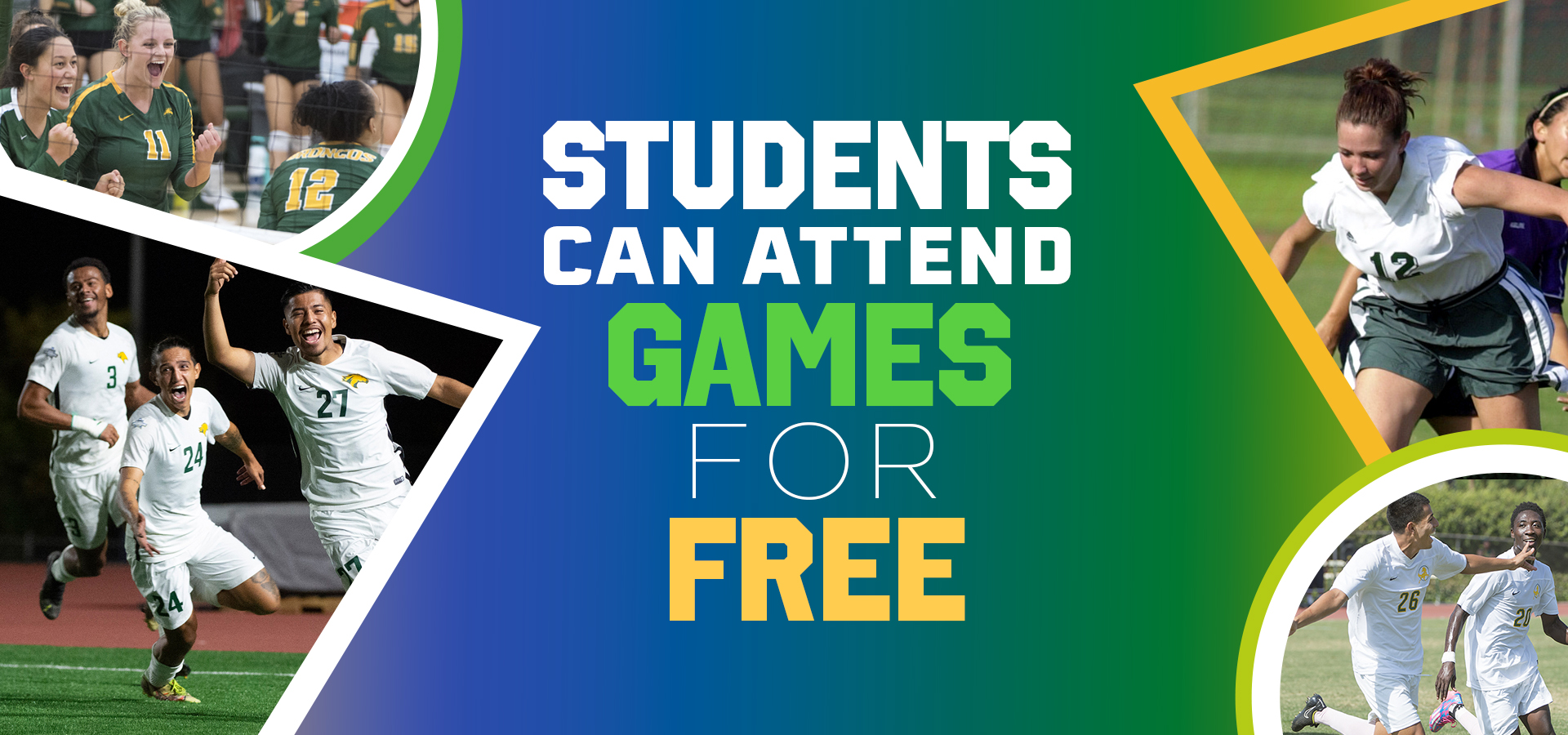 Students can attend sports games for free