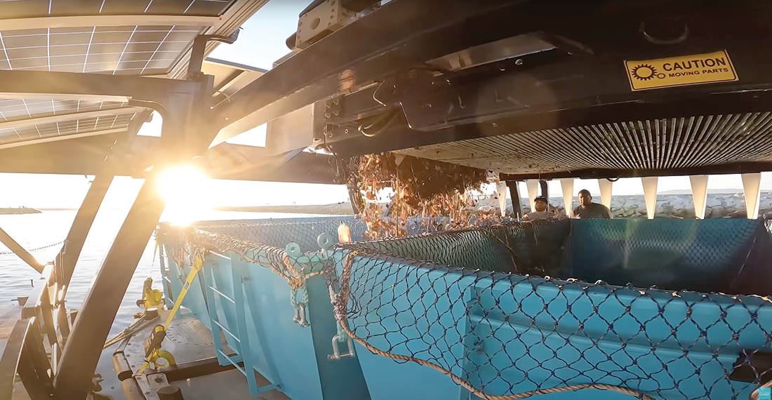 Trash is separated in the Ballona Creek Interceptor