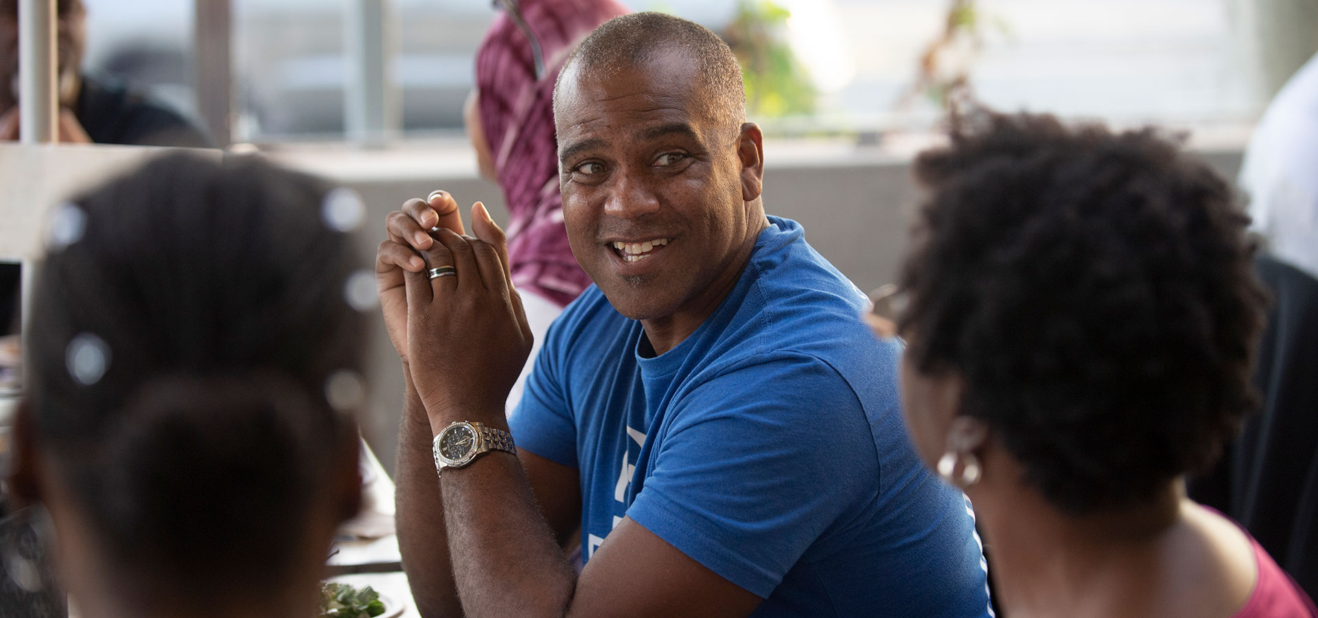 Darrell Pickens at Black Alumni and Friends Alumni Chapter mixer