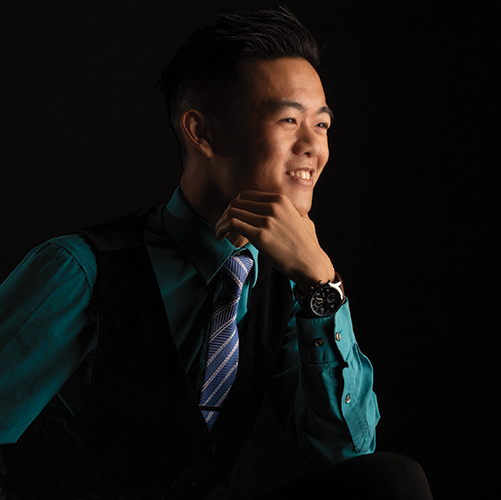 Andy Le smiles