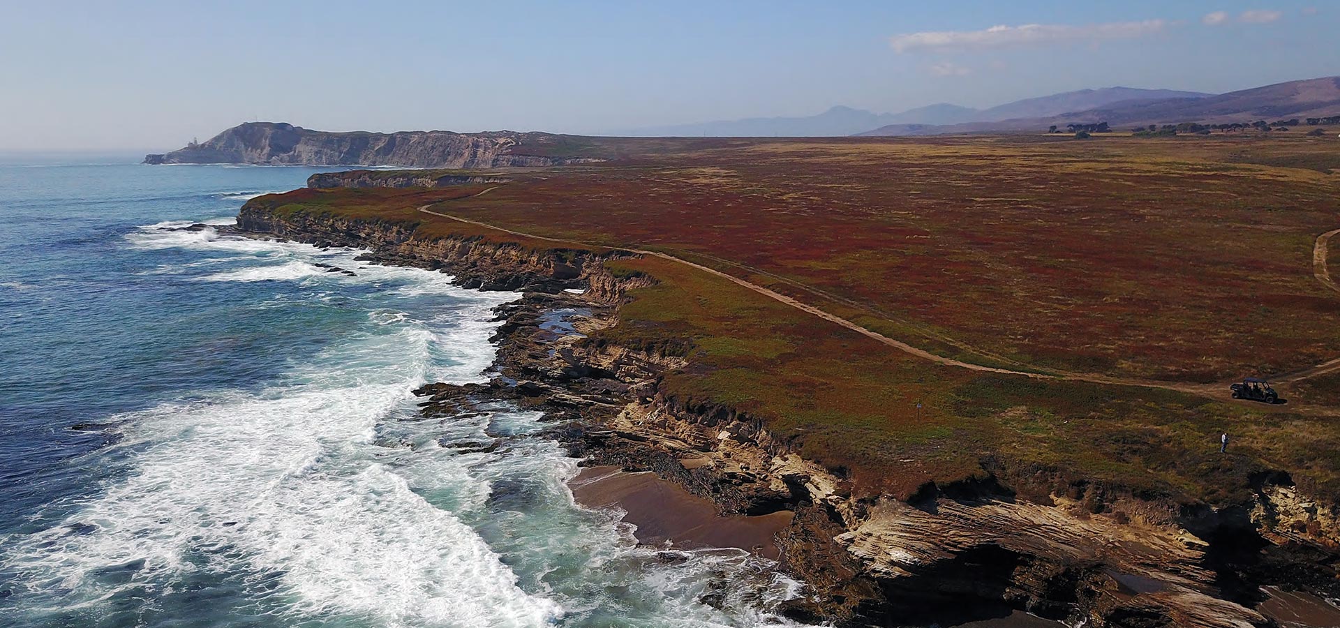 Arial photo of the coast b Peter Montgomery