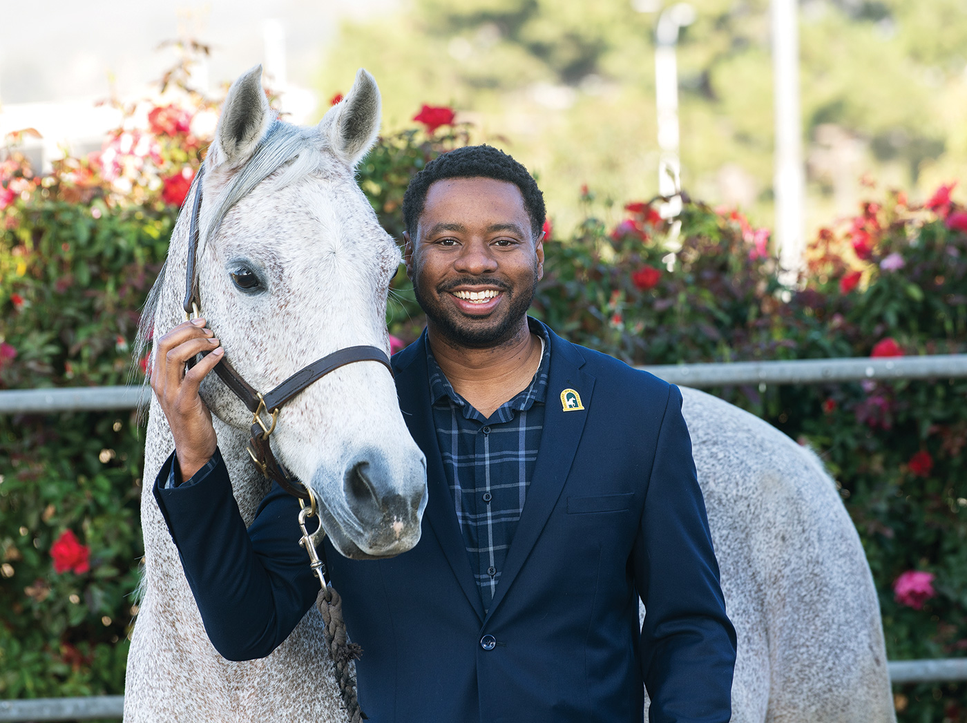 Anthony Stone with one of the horses