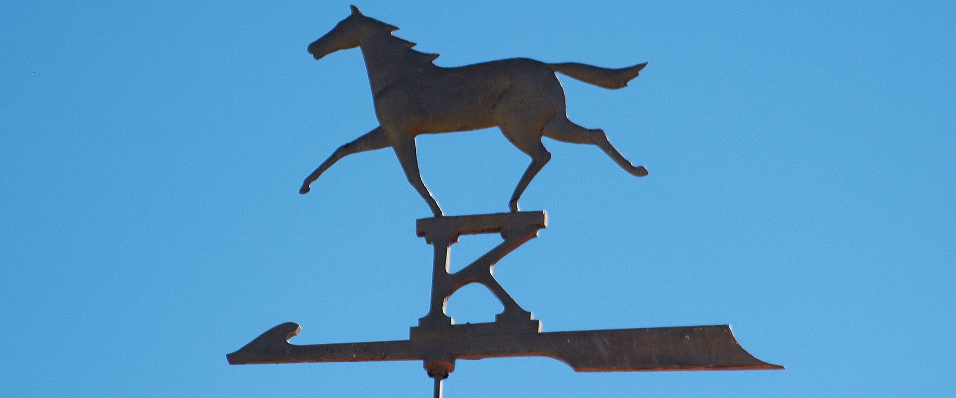 Weathervane on top of stables