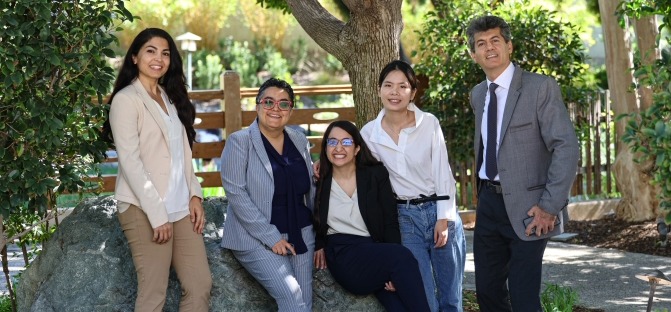 Image of five people on the grant's team. Photo by Nicolas Esparza.
