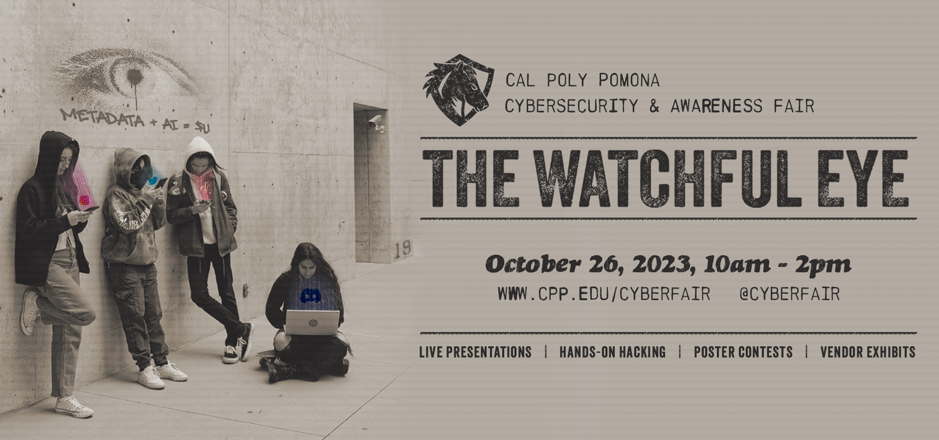 Cybersecurity and awareness fair presents the brave new world of cyber security October 20, 2022, 10am-2pm