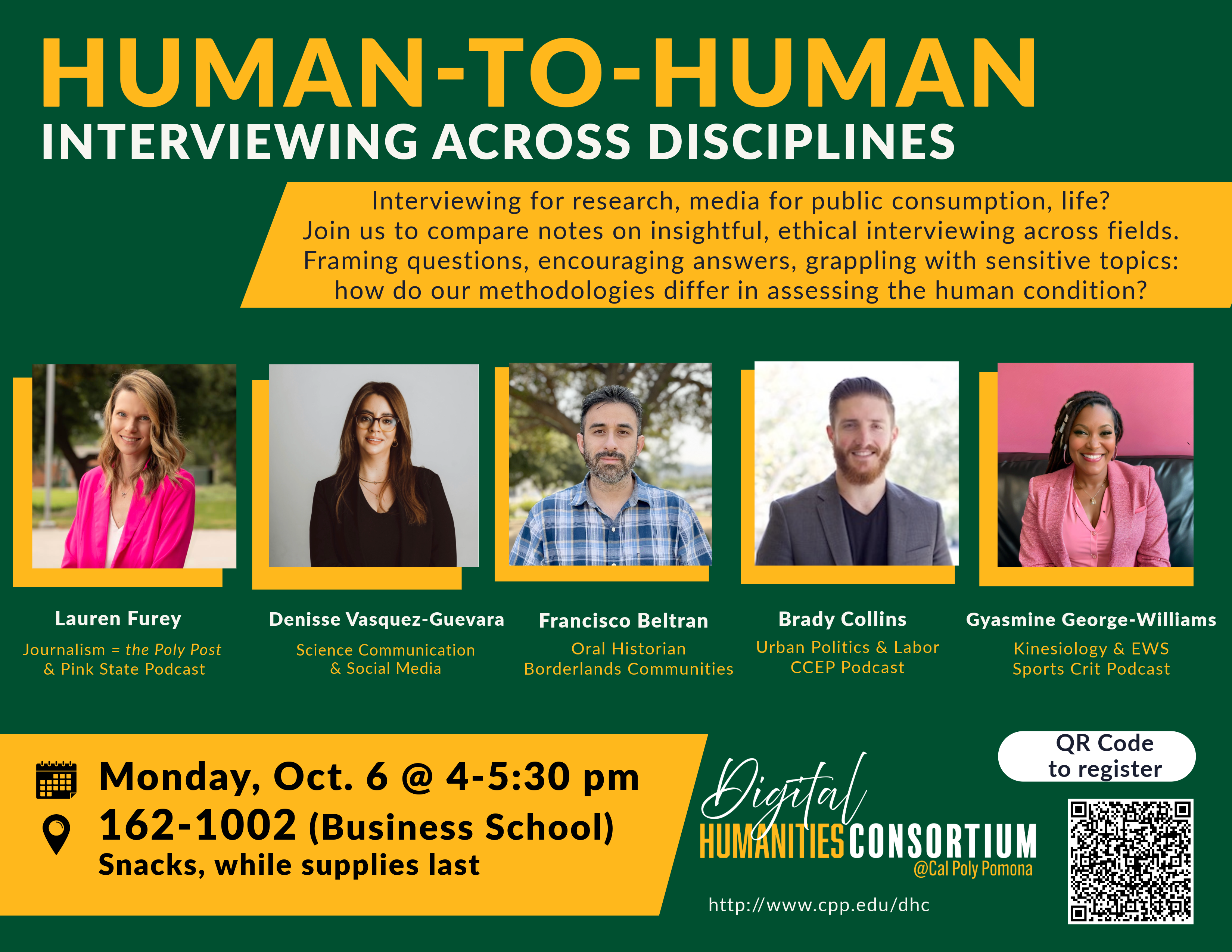 Human-to-Human: Interviewing Across Disciplines Panel