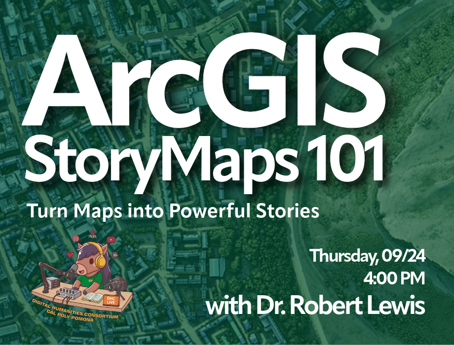 Turn Your Ideas into Interactive Stories: ArcGIS StoryMaps with Dr. Robert Lewis