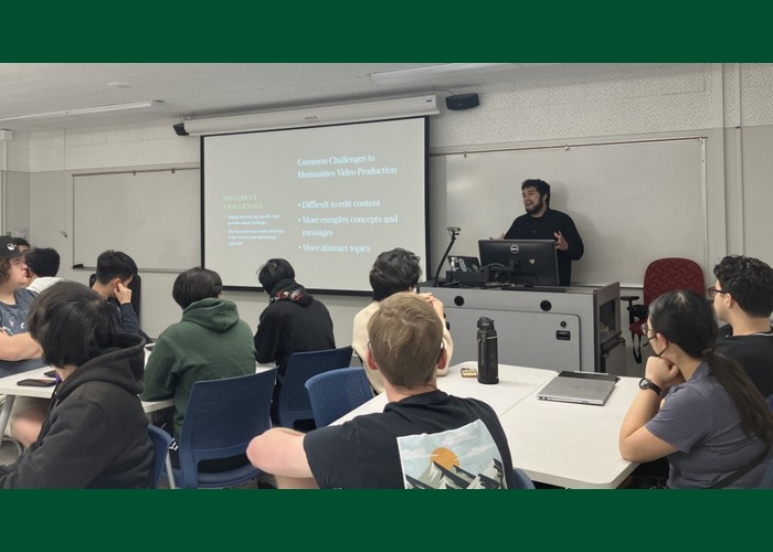 Teacher Lecturing About Challenges In Video Production