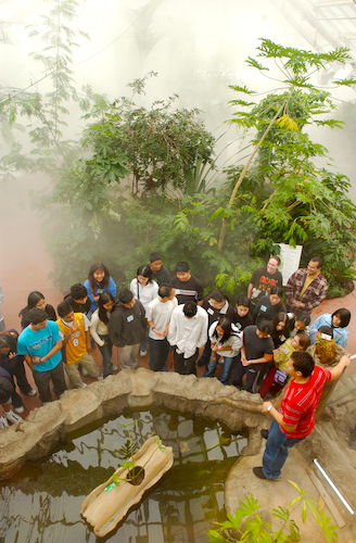 tour inside the Biotrek green house