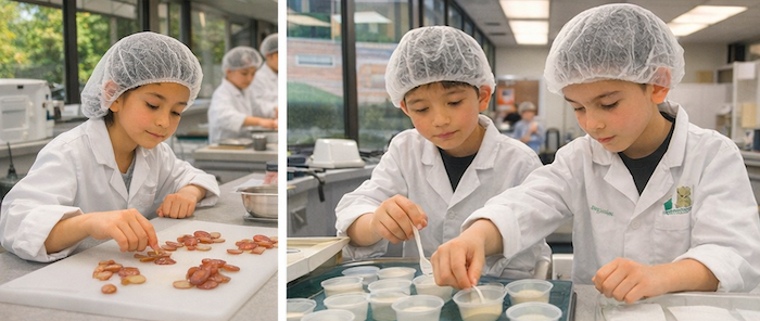 Litte chefs at Cal Poly Pomona