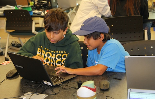 campers at computer camp