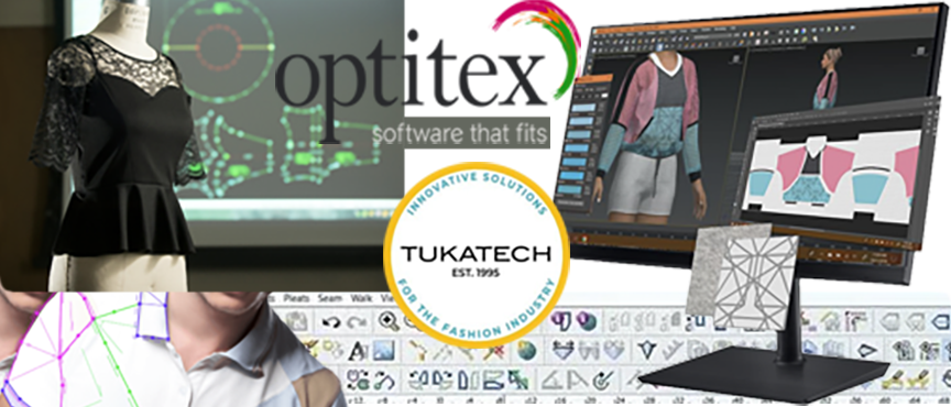 Computers showing clothing design software