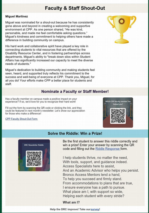 Page 6 of newsletter. Text is available in previous issues section.