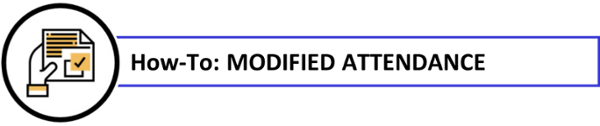 how-to modified attendance