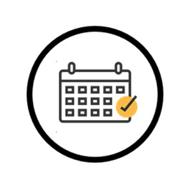 calendar with checkmark icon