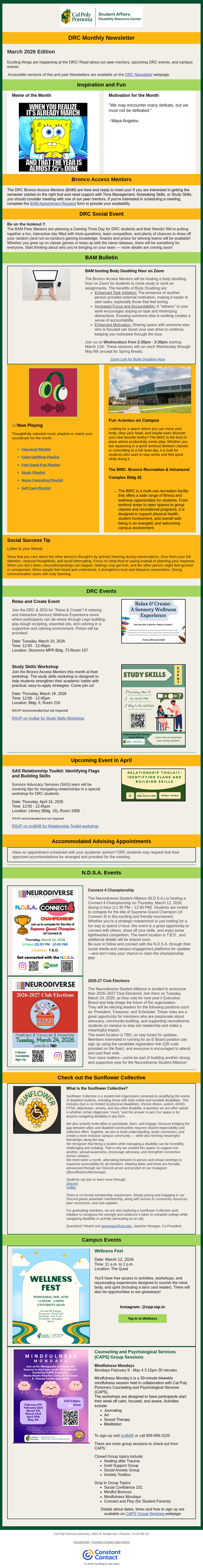 DRC Newsletter, text version is below in past issues section.