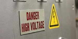 Warning - High Voltage