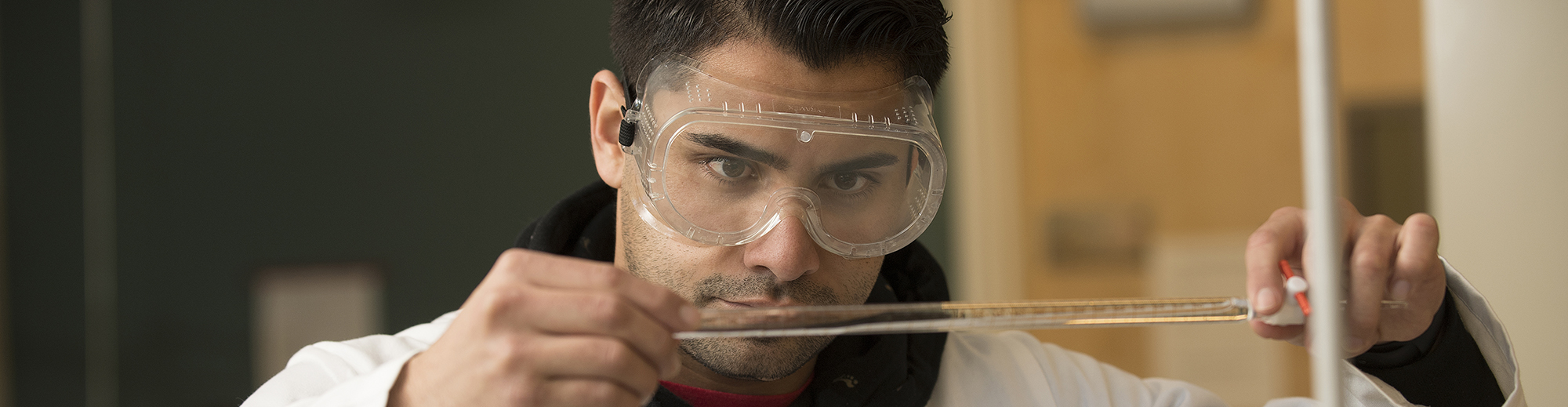 Working in the physical chemistry lab