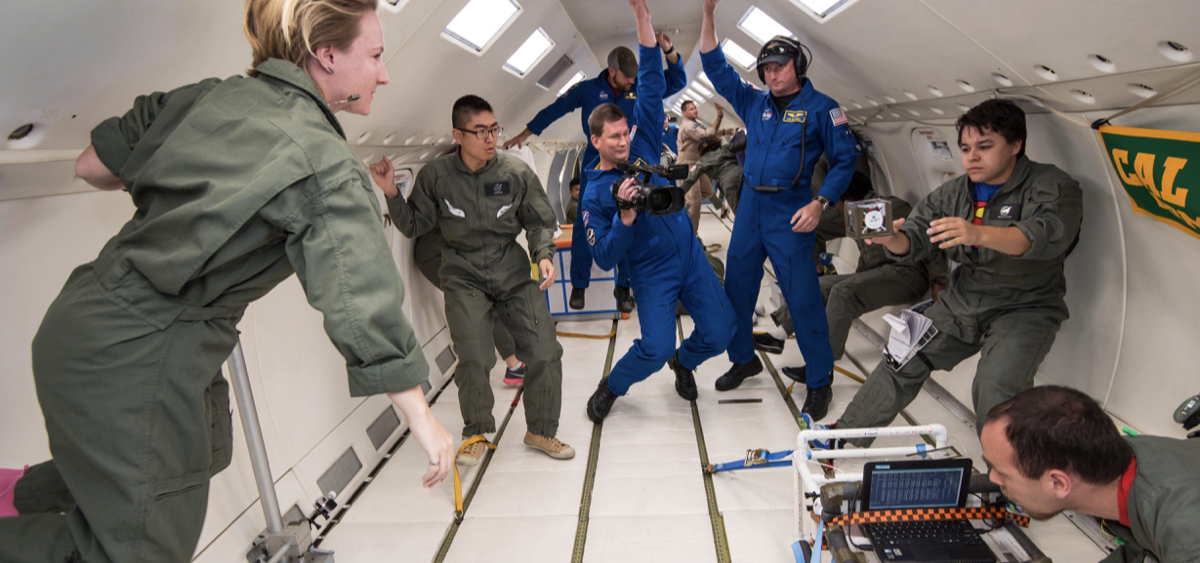 zero gravity test in vomit comet 